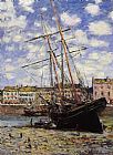 Famous Boat Paintings - Boat at Low Tide at Fecamp